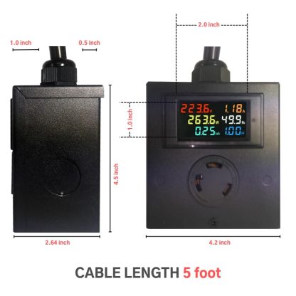 L6-30 Plug-n-Play Meter 5ft Cord and Plug (Metal) - Image 6