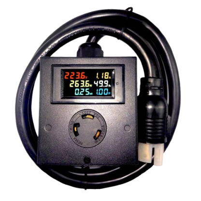 L6-30 Plug-n-Play Meter 5ft Cord and Plug (Metal)
